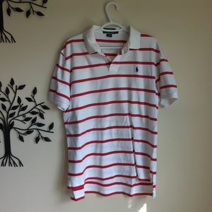 Polo Ralph Lauren Striped white red 100% Cotton